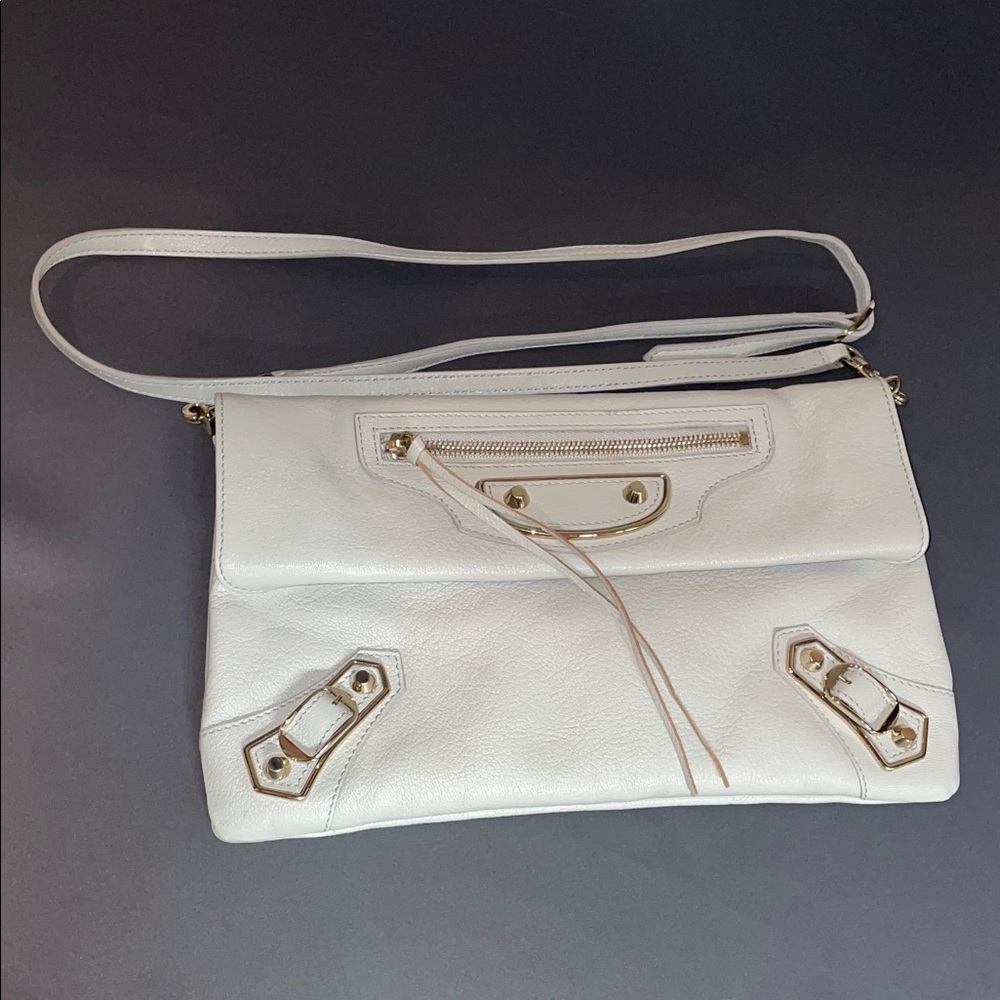 Balenciaga crossbody/clutch light gray bag